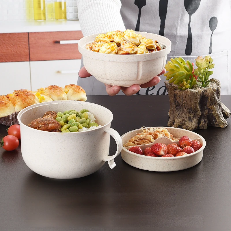 Ланч бокс тепловой пшеничной соломы посуда для хранения еды детей пикника