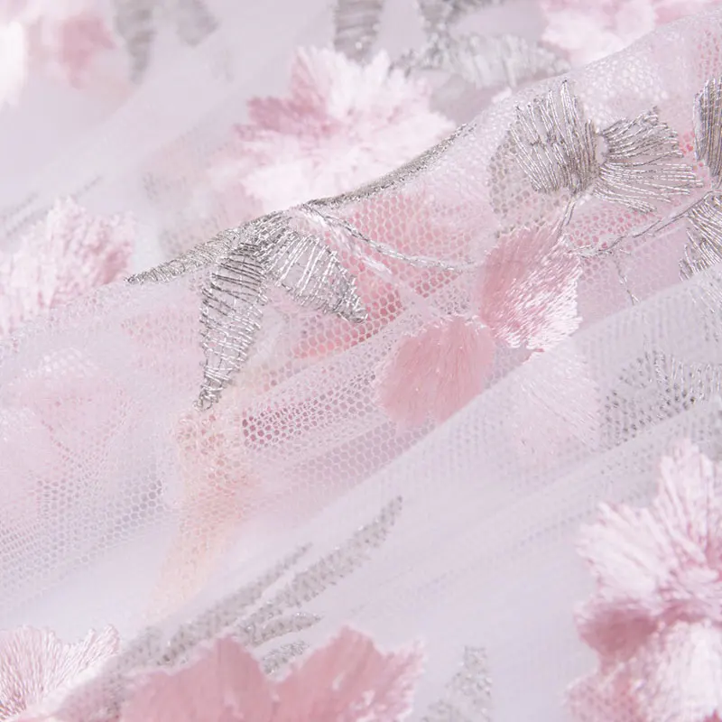 Женская прозрачная сетчатая укороченный топ с вышивкой цветочным принтом Летняя