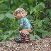 country dwarf elf mini statue resin crafts ornaments garden decoration garden ornaments