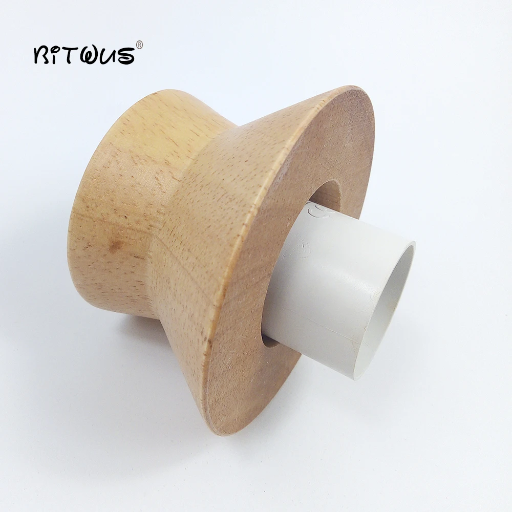 Осветительная лампа 10 дюймов цоколь E27 Подвесной деревянный держатель