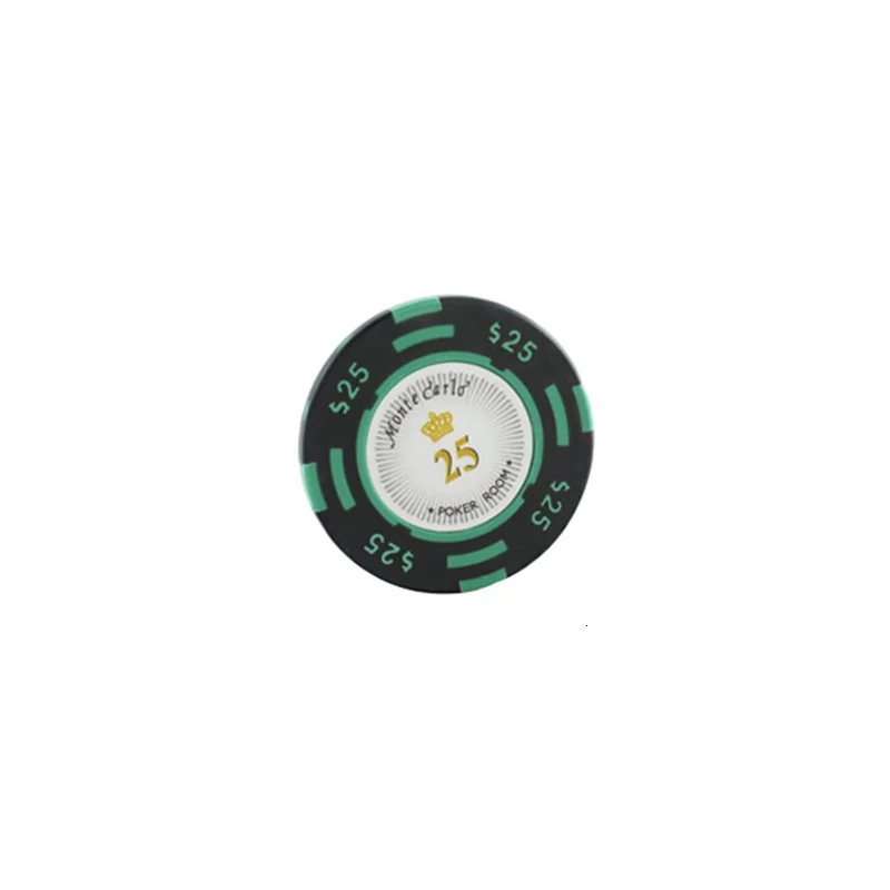 25 yuan face value K8356 25 шт./лот 14 г двойной цвет USD пленка глина Техасский Холдем чип покерные игровые карты чипы маджонг баккарат монета баккарат чипы - Цвет: 25 yuan face value
