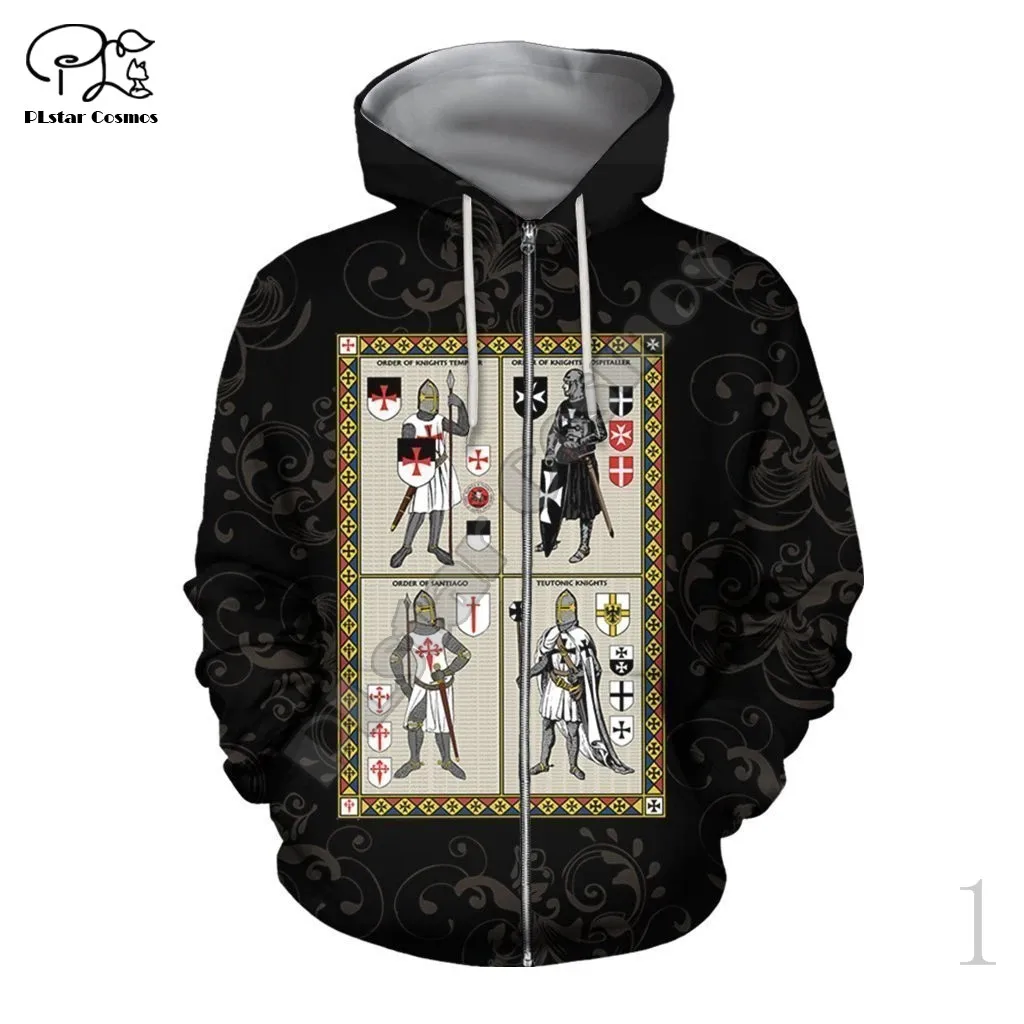

PLstar Cosmos 3DPrint Cross Knights Templar Jesus Armor Unisex Men/Women Harajuku Streetwear Funny Hoodies/Sweatshirt/Zip Style6
