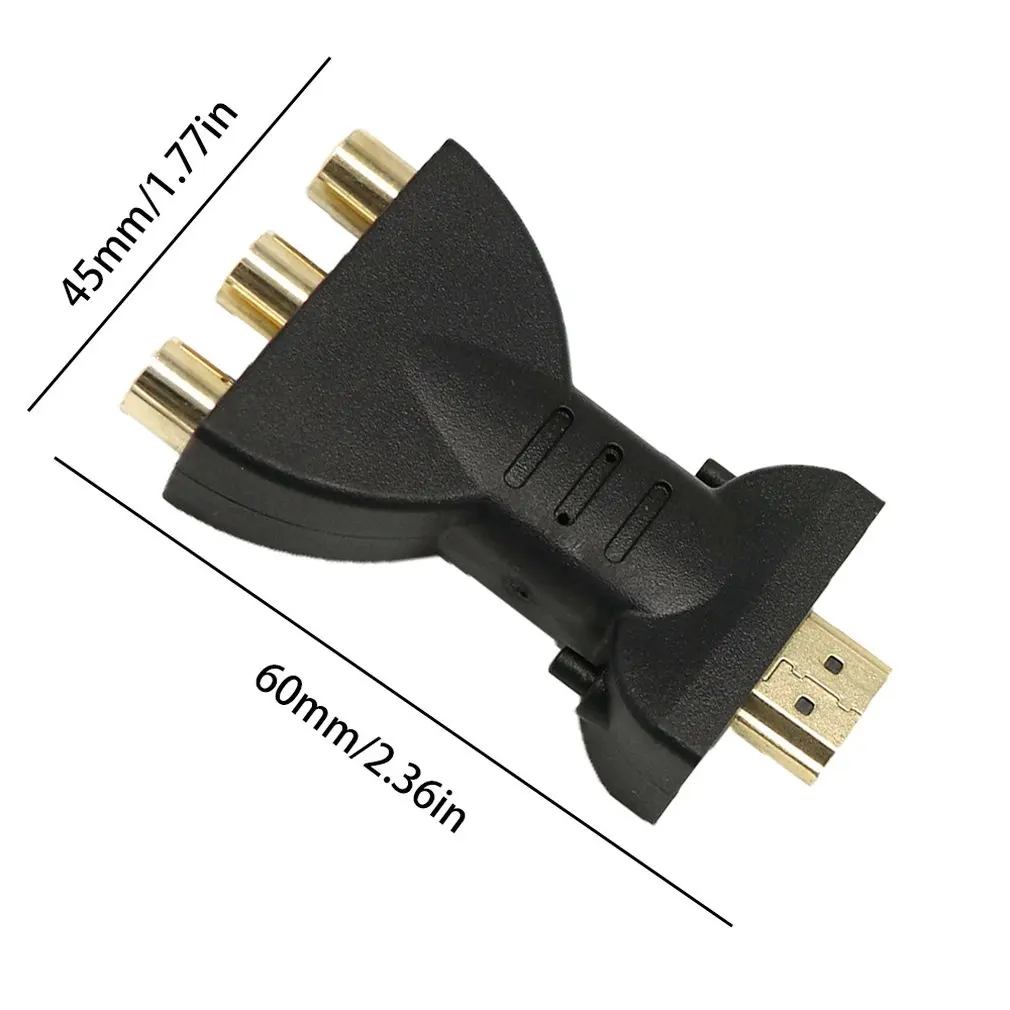

2019 New High Quality Gold-plated HDMI-compatible to 3 RGB RCA Video Audio Adapter AV Component Converter HDMI-compatible Cables