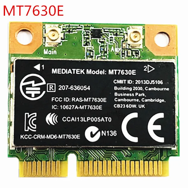 Mediatek MT7630E 802.11b/G/N 150 Мбит/с беспроводной Wi Fi Bluetooth 4 0 WLAN Половина мини PCIe карта для HP m6