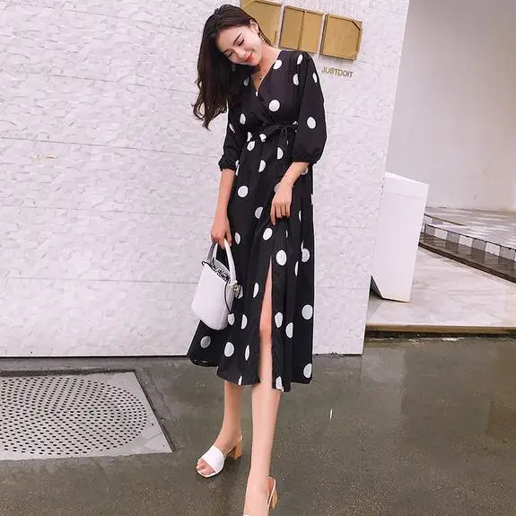 2019 летние милые свободные платья для девочек трапециевидные черные макси с