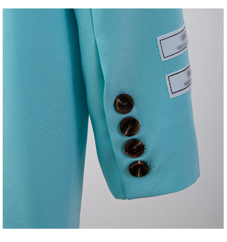 

[DEAT] New Fashion Women Blazer Temperament Split Suit Women Single Button Pockets Coat Female 2021 Spring And Summer GX1212