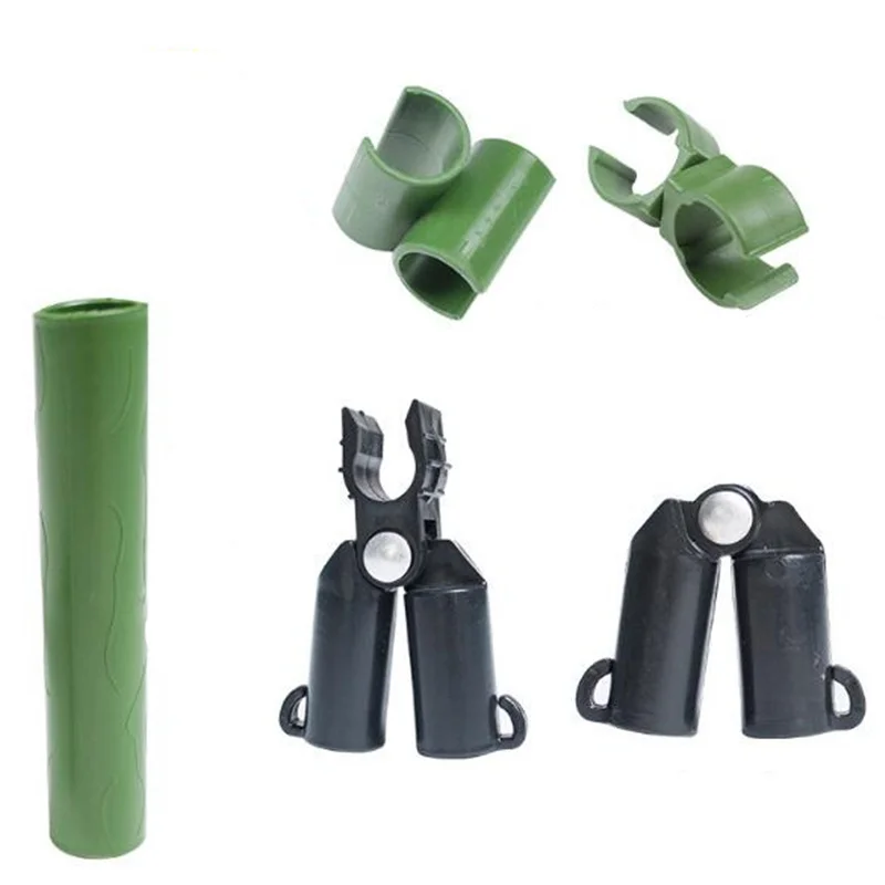 

5pcs/lot Plastic plant stakes connectors Garden Climbing plant support Fixed Clamp Pipe Pole Connecting Joints 8mm 16mm 20mm