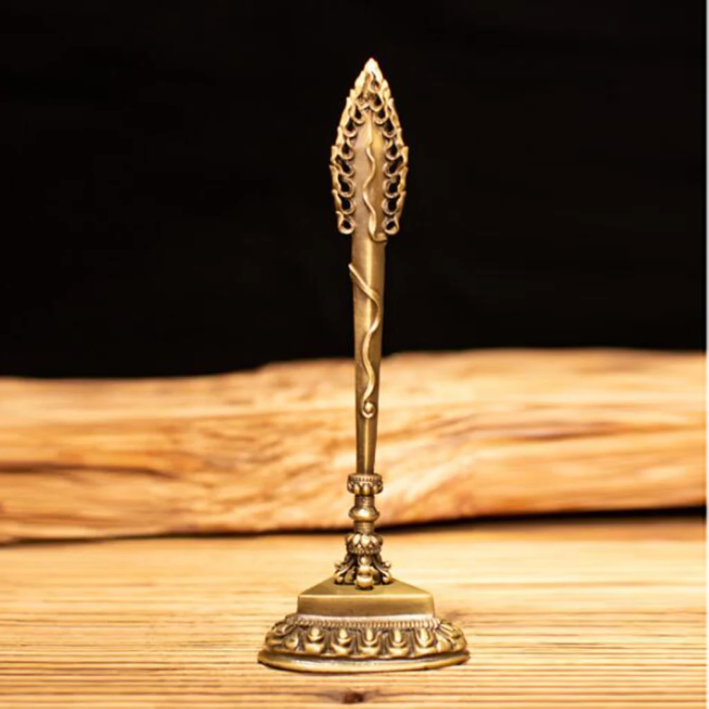 Подвеска MagiDeal тибетский буддизм буддистская Ваджра Дорже пхурба с золотым