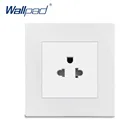 США, 3 контакта, розетка Wallpad, роскошные белые настенные электрические розетки, панель из поликарбоната 16 А