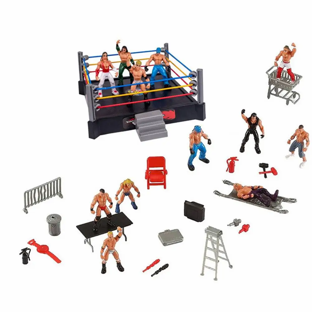 

Wrestling Toys for Kids, Wrestler Warriors Toys Realistic Accessories Fun Miniature Fighting Action Figures Great Gift for Boys