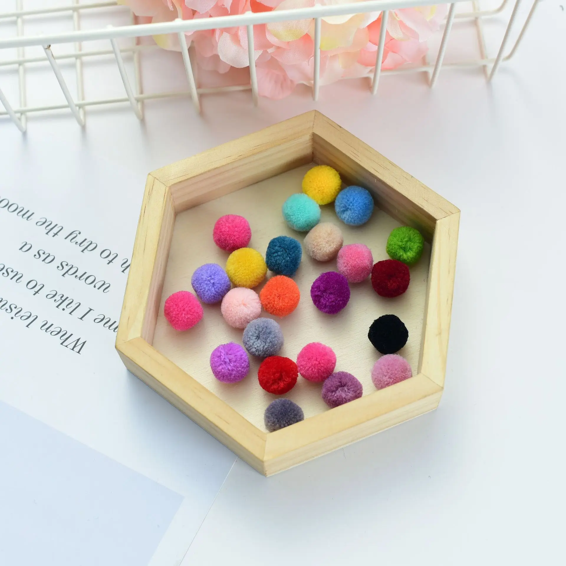 100 шт. 10 мм Мини пушистые мягкие помпоны ручной работы детские игрушки свадебный