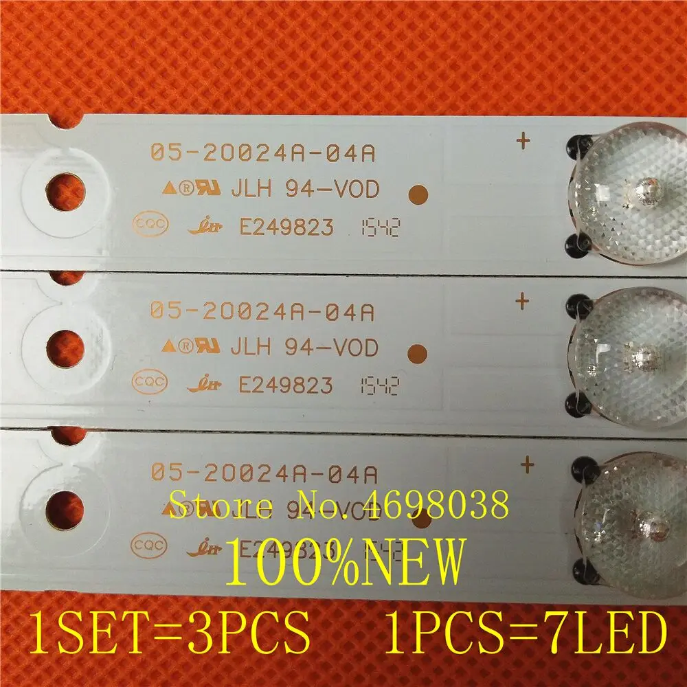 Новинка 3 шт. * 7LED 607 мм Светодиодная лента подсветки 5800 W32001 3P00 05 20024A 04A для LC320DXJ SFA2
