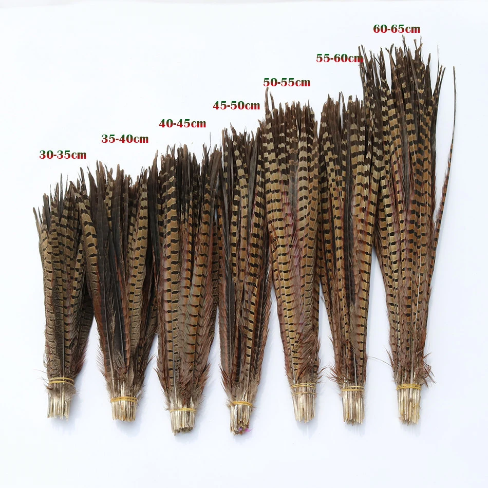 

1Pcs 25-60CM Natural Ringneck Pheasant Tail Feathers Craft For Christmas Wedding Carnival DIY Plumas juju Hat Decoration