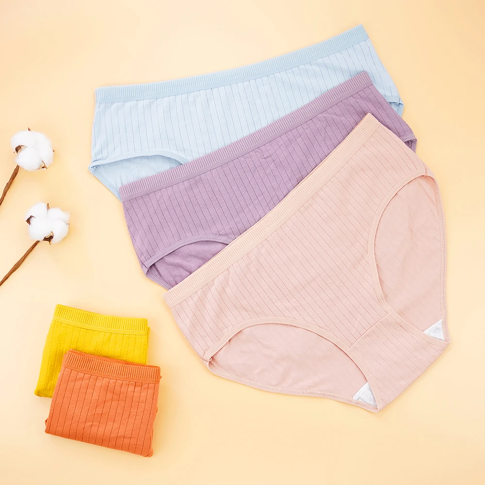 

Размера плюс женские шортики хлопковые трусики мягкие полосатые трусы однотонное пальто для девочек сексуальное женское белье 1XL-4XL комфор...