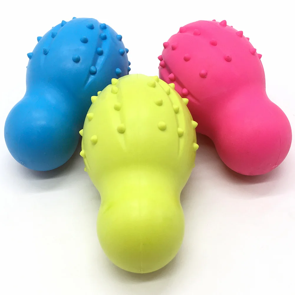 

Dog Chewing Toy Rubber Ball Shape Dog Interactive Molar Cleaning Teeth Toy Anti-bite Puppy Cleaning Toy Pet Supplies