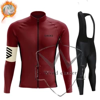 2021 ropa de ciclismo new siroko winter sweatshirt thermal men cycling jersey set cycling clothing wear bicycle fleece clothes