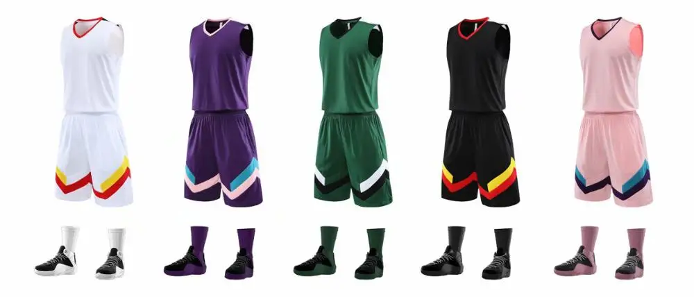 

2021 New Men Basketball Jerseys Sets Customized basketball Uniforms sports suit Breathable basketball tshirt shorts suits