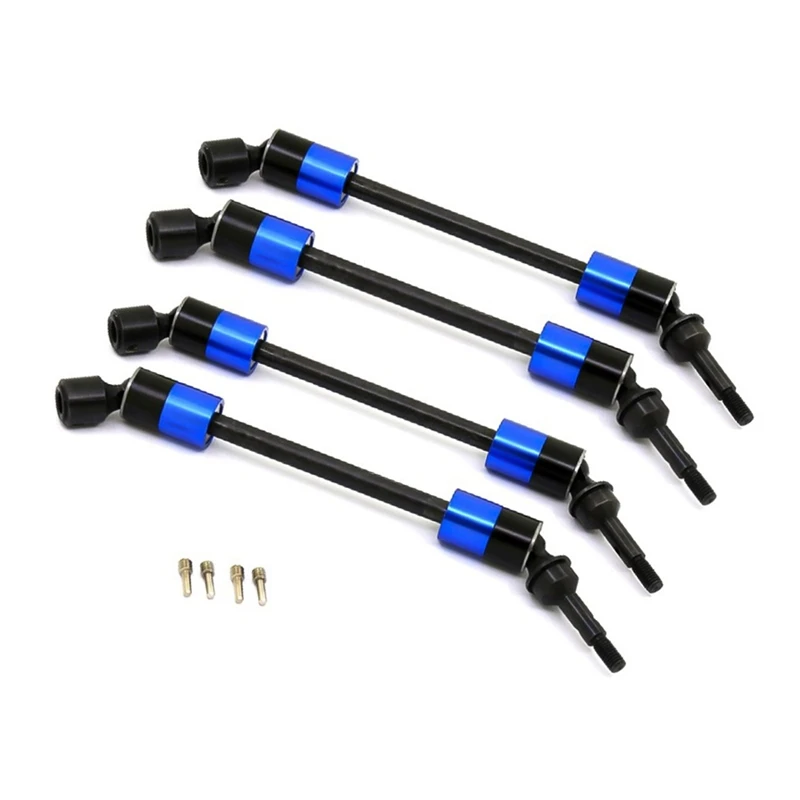 4Pcs Steel CVD Universal Joint Drive Shaft Axle Upgrade Parts for Traxxas 1/10 E-Revo Summit RC Car Accessories