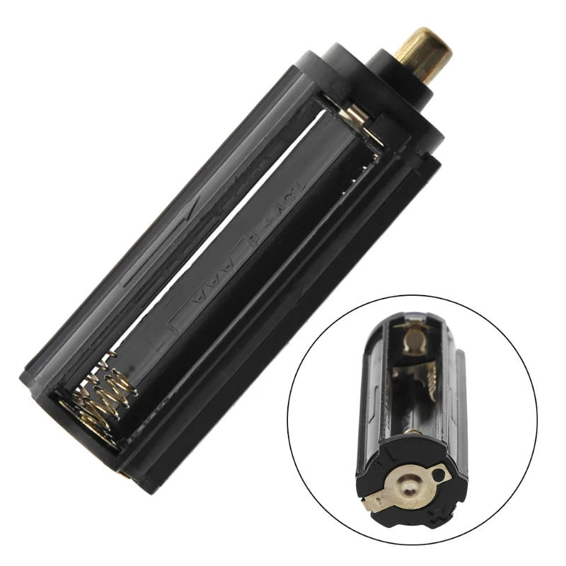

Cylindrical Type Plastic Battery Holder For 3x AAA To 18650 Battery Converter