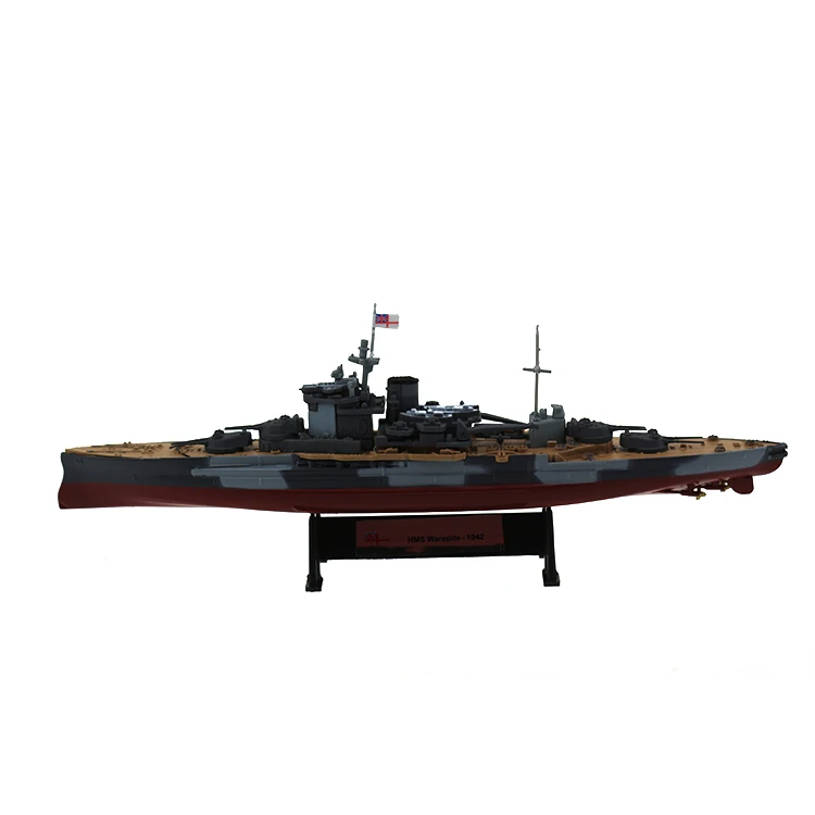 Modelo de juguete de barco de guerra de la Reina Elizabeth para ni&ntilde;os, escala 1:1000, con caja de Color, colecci&oacute;n-1