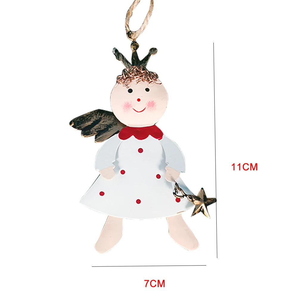 

Angel Doll Christmas Hanging Pendant Xmas Tree Iron Ornament Festival Party Home Party wedding Decoration
