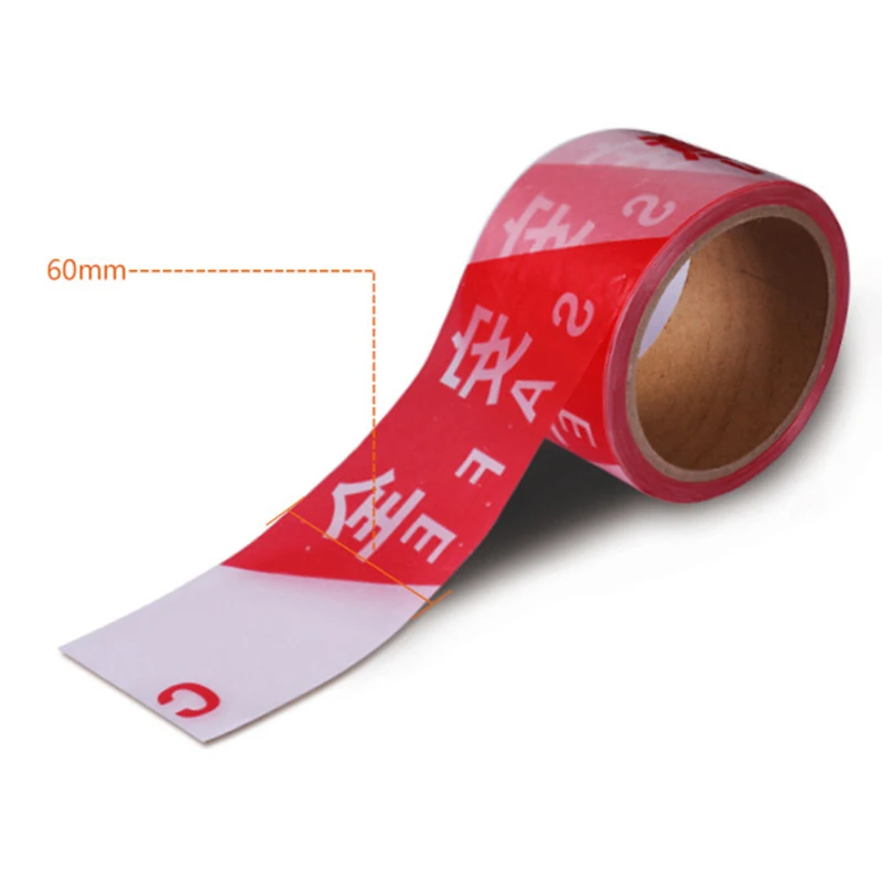 

100m Disposable Safety Cordon Warning Strip Red White Runway Belt Caution Tape @M23