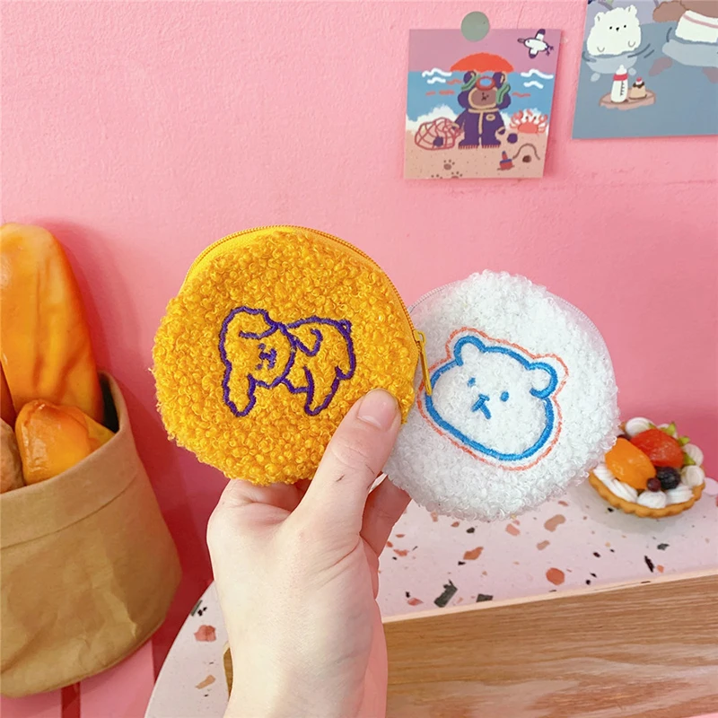 Boxi милый плюшевый Кошелек с медвежонком игрушечная мультяшная пушистая мягкая