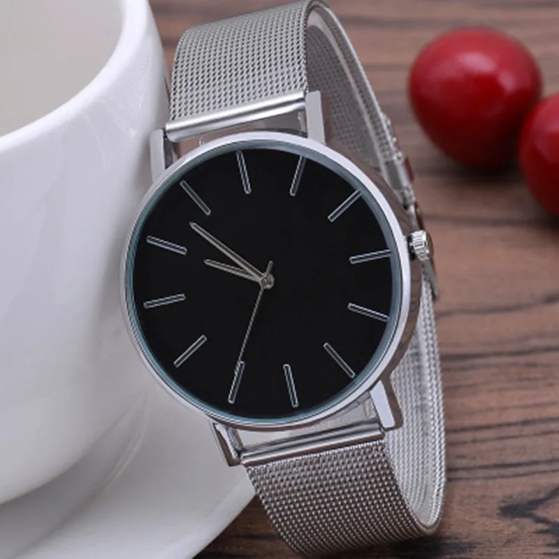 Модные роскошные женские часы кварцевые розовое золото для женщин серебряные