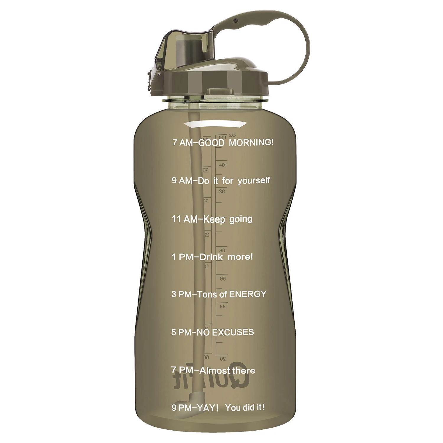 Sand BuildLife Тритан галлон бутылка для воды 128 OZ/64 OZ 3.8L/2L с уникальной шкалой времени/измерения/цели отмечены раз BPA бесплатно Спорт Тренажерный зал - Цвет: Sand