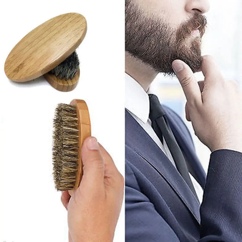 Щетка для бороды в стиле милитари с деревянной ручкой | Красота и здоровье