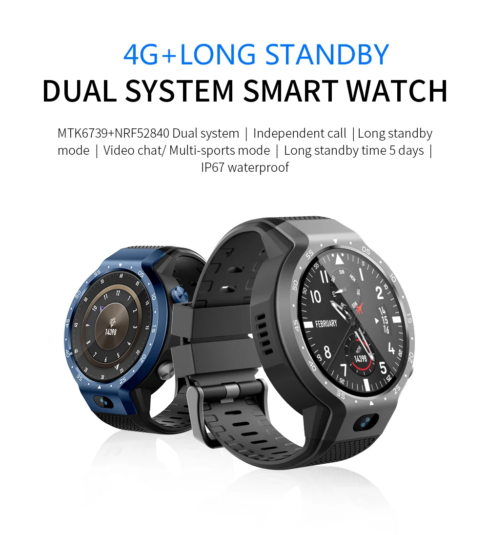 4G Smartwatch телефон Android 7.1.1 1 Гб+ 16 Гб Шагомер фитнес трекер Поддержка gps Wi-Fi сердечного ритма Bluetooth Smartwatch