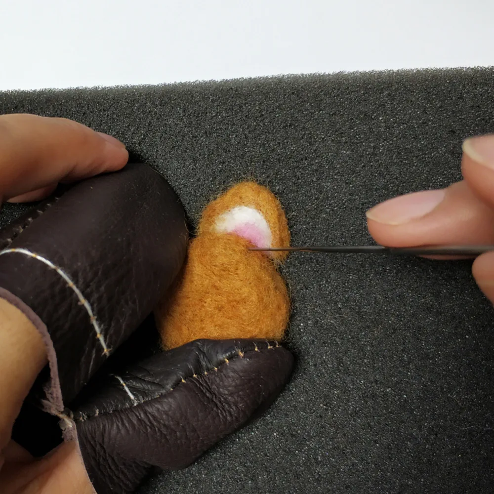 Feltsky 20 пар Кожа защита пальцев для иглы комплекты валяния проект идеально