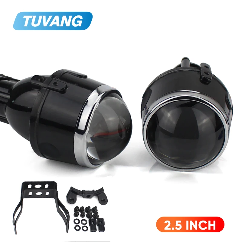 2x Универсальный Металлический 2 5 дюймов Биксеноновая разрядная лампа высокой