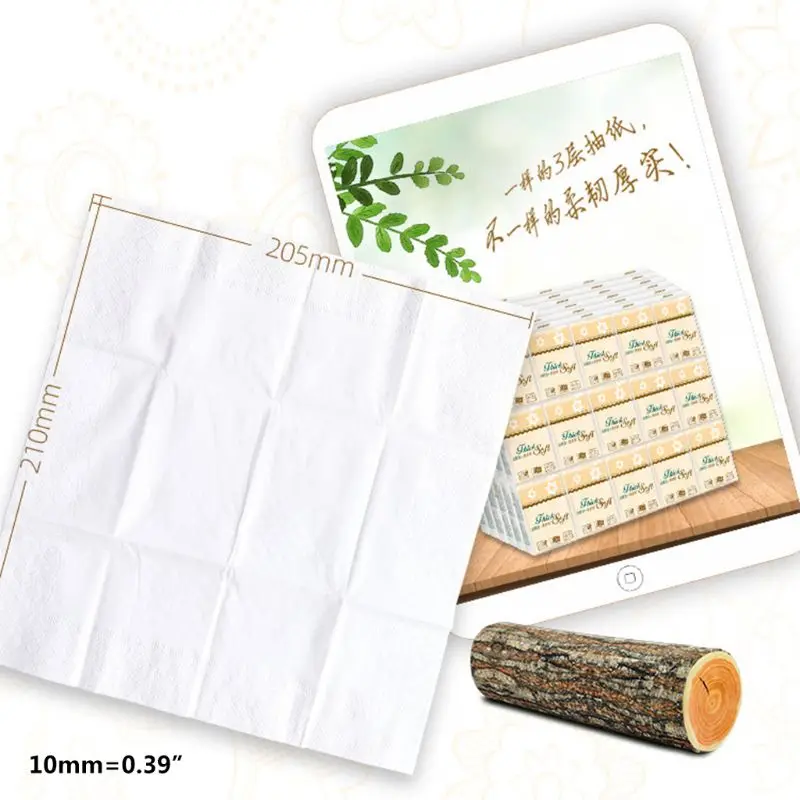 

10pcs Disposable 3 Layers Toilet Tissue Paper Bathroom Bathroom Toilet Tissues