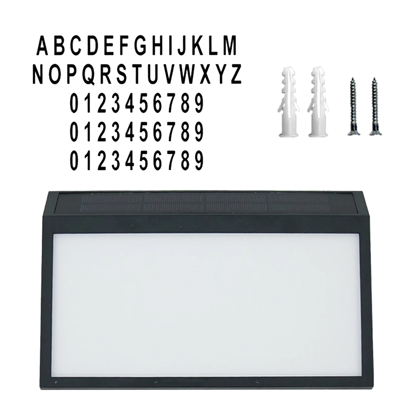 Durable Solar Address Sign Light Doorplate LED House Number 0-9 A-Z Tags | Лампы и освещение