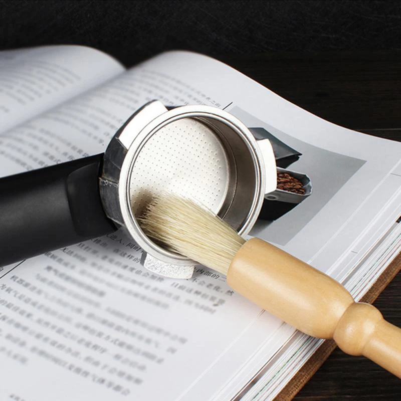 Кофемолка с натуральной щетиной и деревянной ручкой 1 шт.|Щетки для зачистки| |