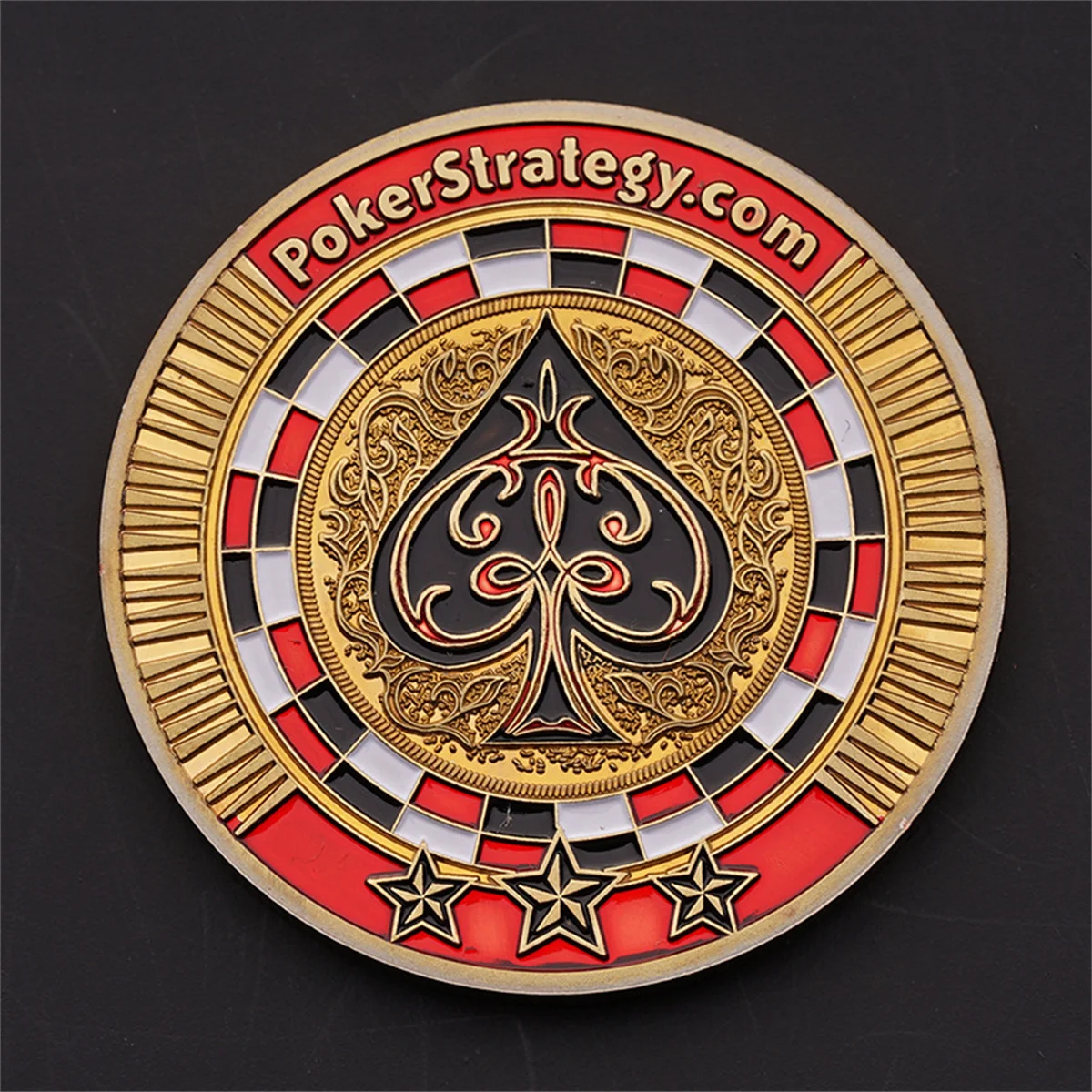 

Chip Medallion Poker Spades Russian Gift Business Bring Good Luck Personality Collection Adjustment Gold Coin