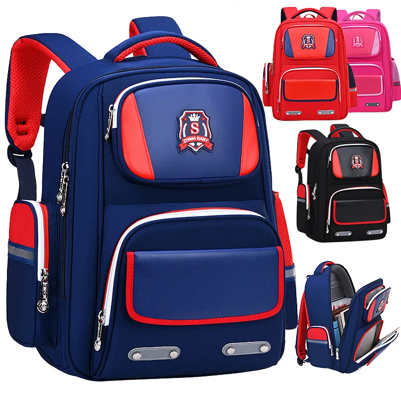 Школьные сумки в британском стиле для 1-3-6 классов, Детские ортопедические рюкзаки, вместительные сумки для начальной школы, рюкзак