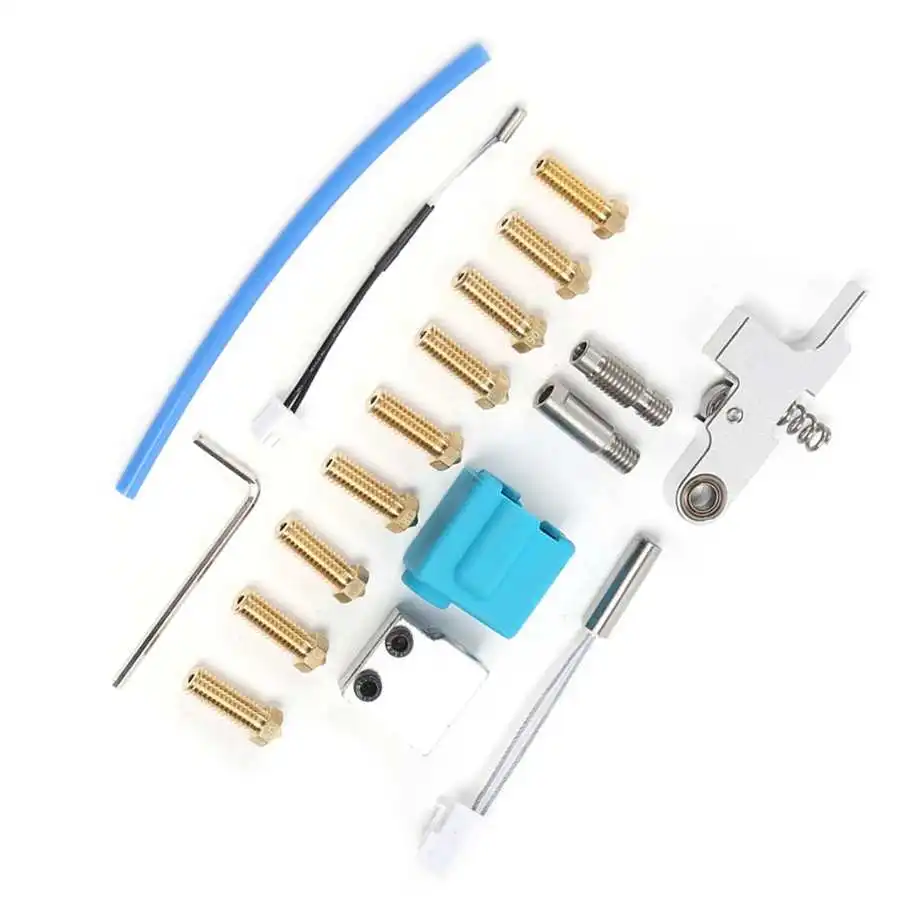 

Hand Tool Sets 3D Printer Extruder Hot End Set Nozzle Silicone Sleeve Thermistor Pipe Throat Tool Supplies Power Tool