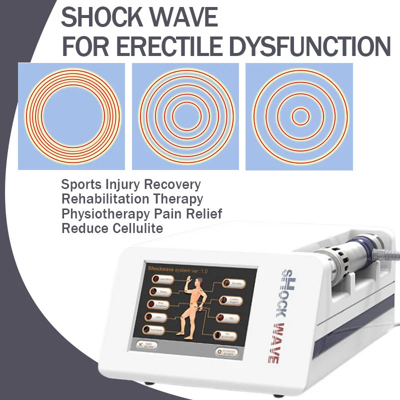 

2021 Newest Style Shock Wave Pain Relief Therapy Treatment Devices Shockwave Acoustic Radial Relax Massage Equipment