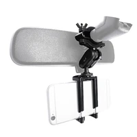 car phone holder adjustable rear view mirror mount stand for mobile phone gps display bracket accessories