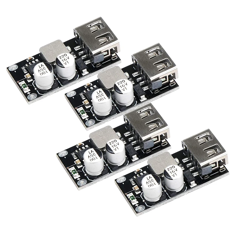 USB понижающий преобразователь 4 шт. DC-DC модуль 6-32 в 12 В 24 до 5 QC 3 0 зарядный Модуль
