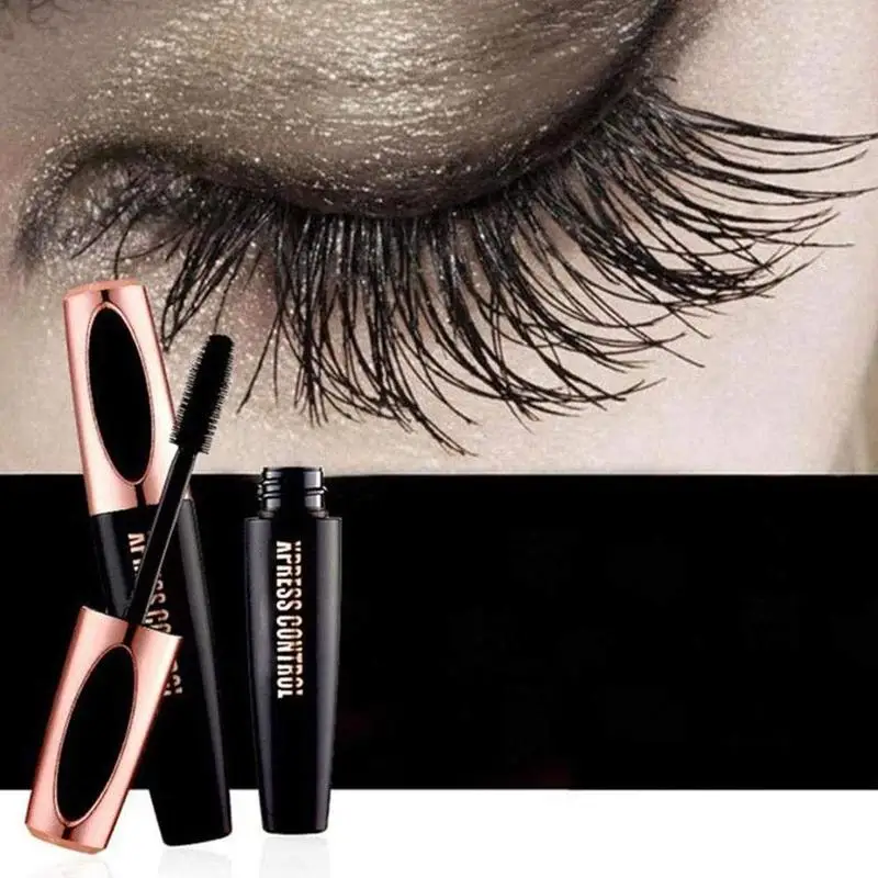 

4D Silk Fiber Lash Mascara Waterproof Mascara For Eyelash Extension Black Thick Long Curling Lengthening Eye Lashes Mascara