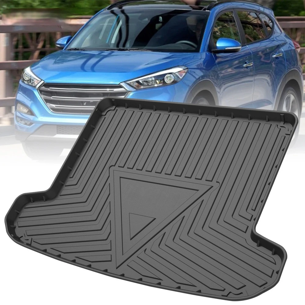 

Коврик для багажника из ТПЭ для Hyundai Tucson 2015 2016 2017-2020, автомобильный водонепроницаемый Нескользящий Резиновый 3D подкладка для груза, аксессуа...