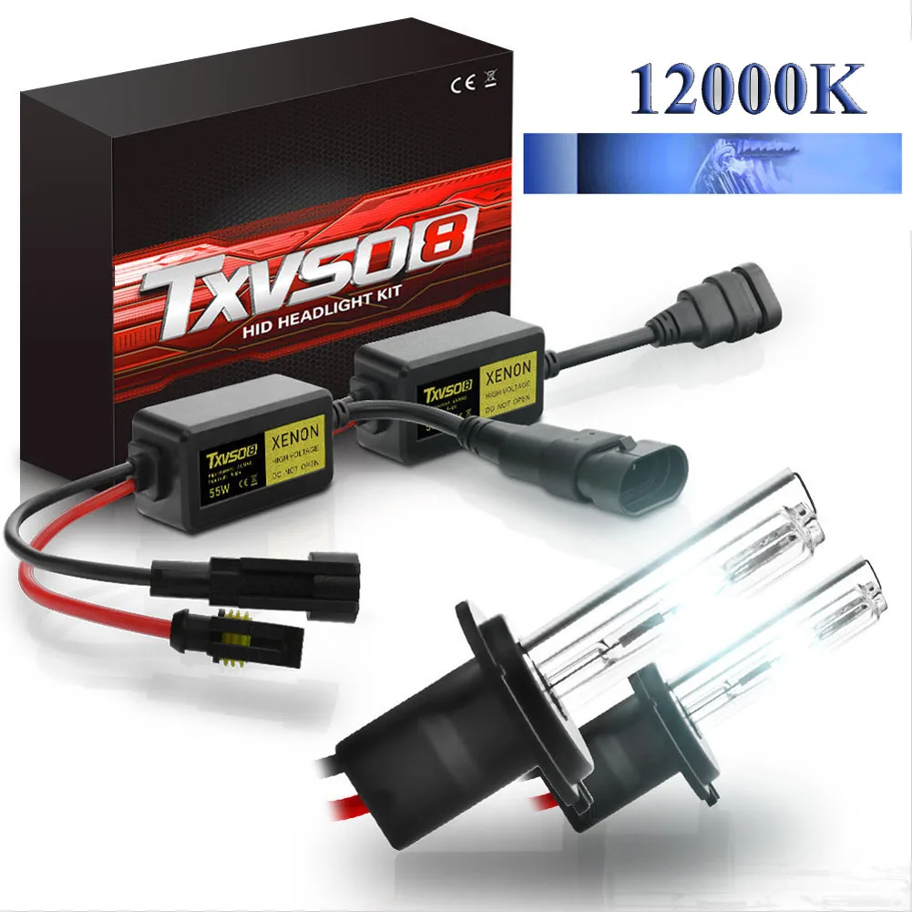 

2Pcs H7 HID Xenon Replacement Bulbs Headlight Lamp Light 55W 3500-4500LM Straight Bubble 4300K 5000K 6000K 12000K HID Xenon Bulb