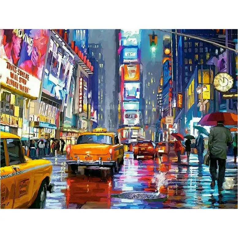 Нью-Йорк-алмазная живопись | Дом и сад