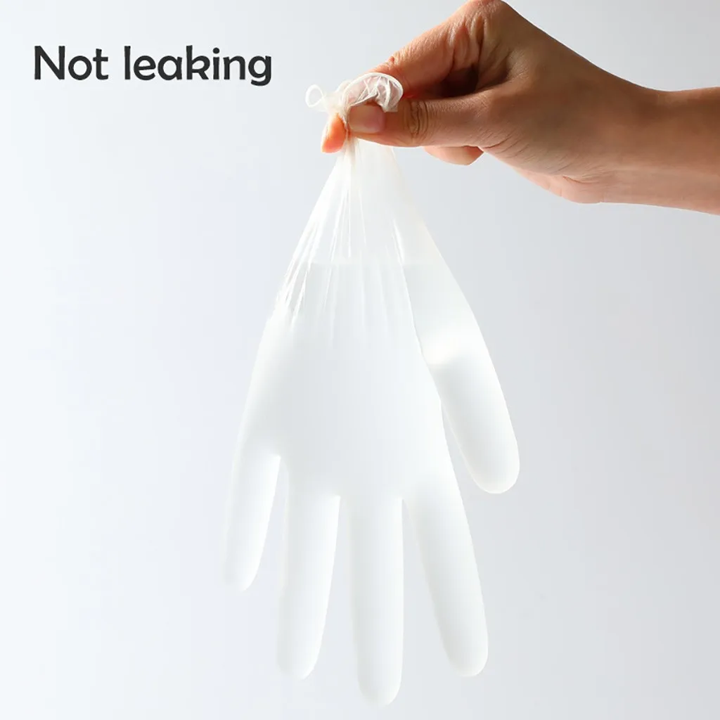 

Universal 50pcs Disposable Rubber Gloves Latex Powder-Free PVC Transparent Gloves for Household Cleaning/Garden Gloves Dropship