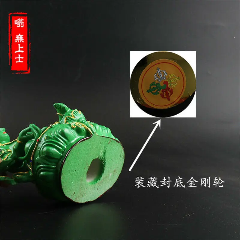 8 46 &quotТибетский буддизм смолы цветной рисунок ручной работы зеленый Тара Будда