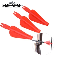 50 pieces arrow feather nock combination plastic diy arrow vanes for 8 mm arrows shaft recurve bow hunting archery accessories