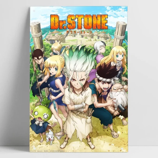 

Dr. Stone 03 Vintage Metal Tin Sign Retro Tin Plate Sign Wall Art Decor Anime Poster